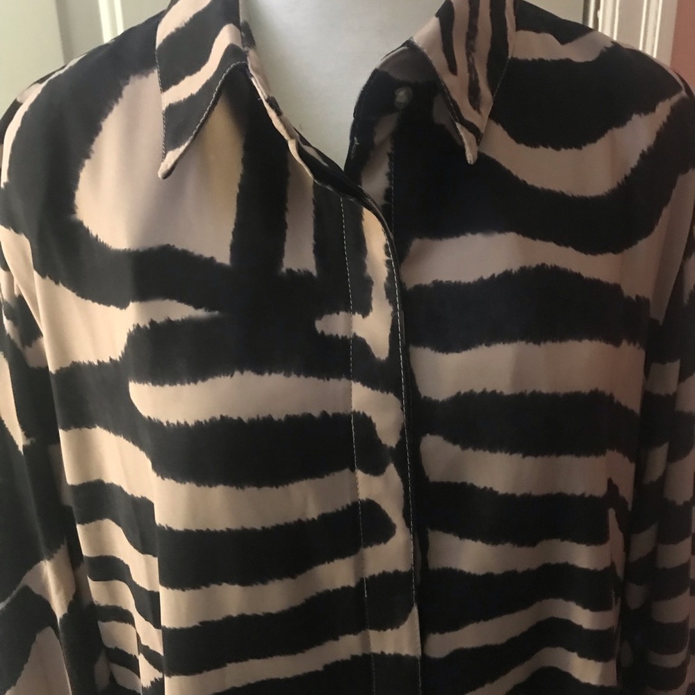 ⭐️Host pick⭐️DG2 animal print dress  with hidden front button closure - Picture 4 of 9